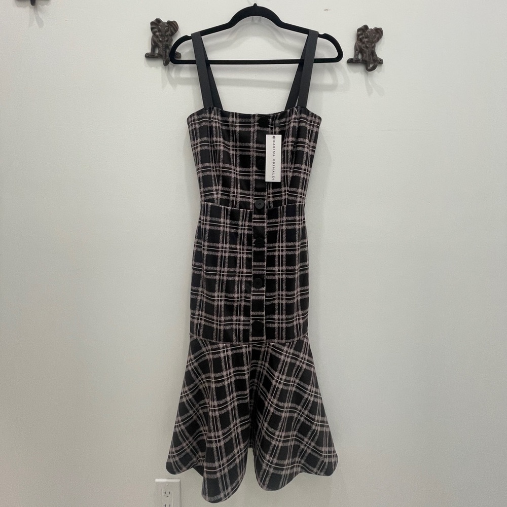 Karina Grimaldi plaid dress